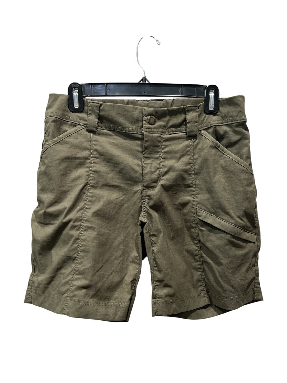 Duluth Trading Co Size 6 Olive Green Cargo Shorts with Utility Pockets